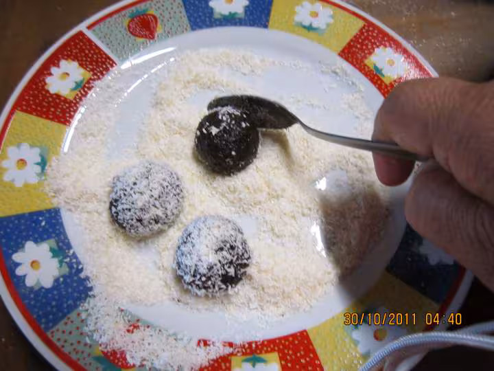 Truffes au chocolat noir