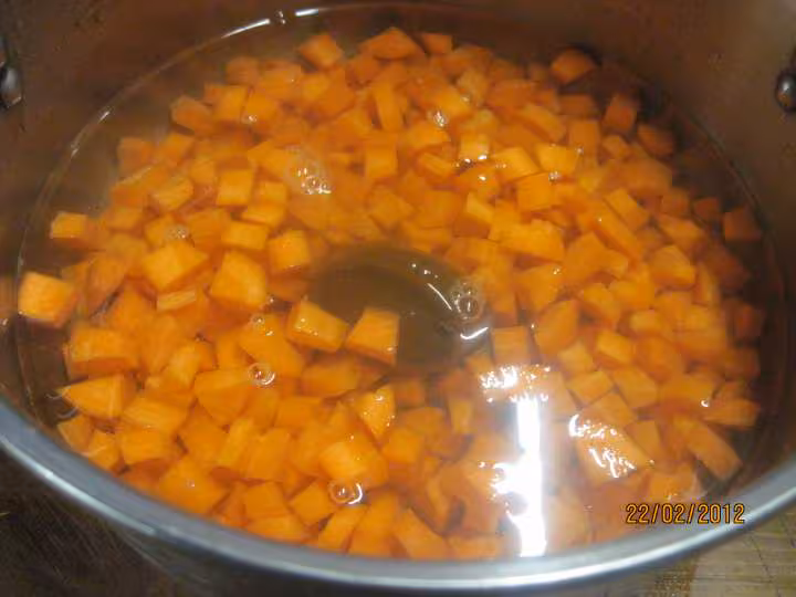 Veloute de carottes a la creme fraiche