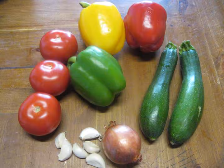 Viande de boeuf aux legumes de ratatouille