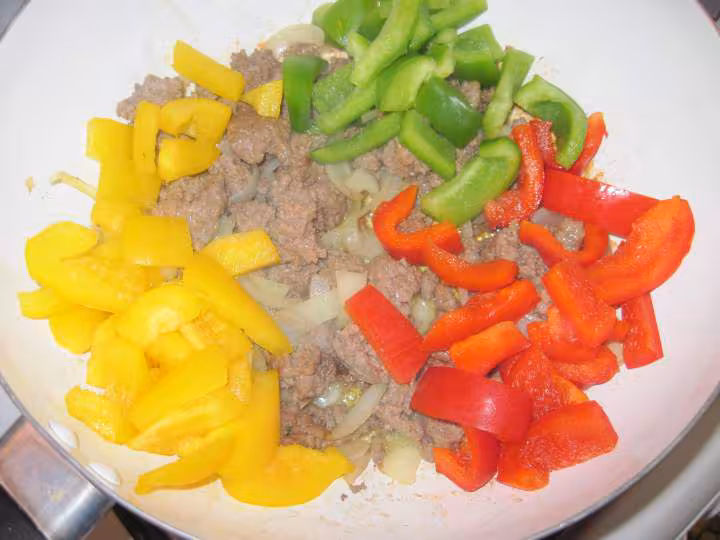 Viande de boeuf aux legumes de ratatouille