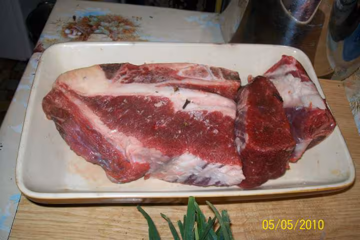 Viande de pot au feu aux legumes