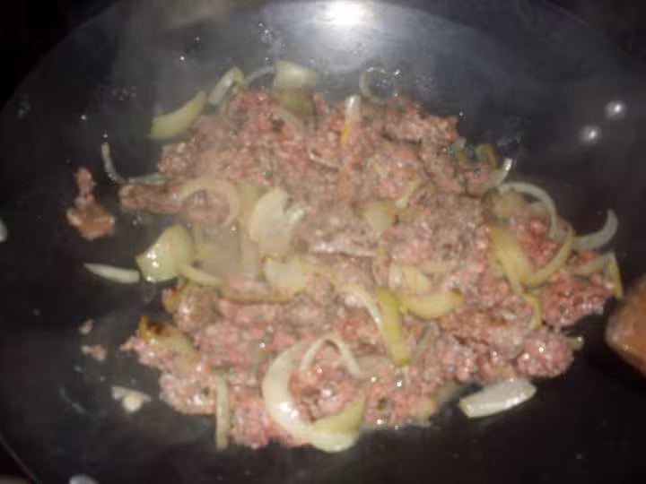 Viandes haches en sauce salsifis