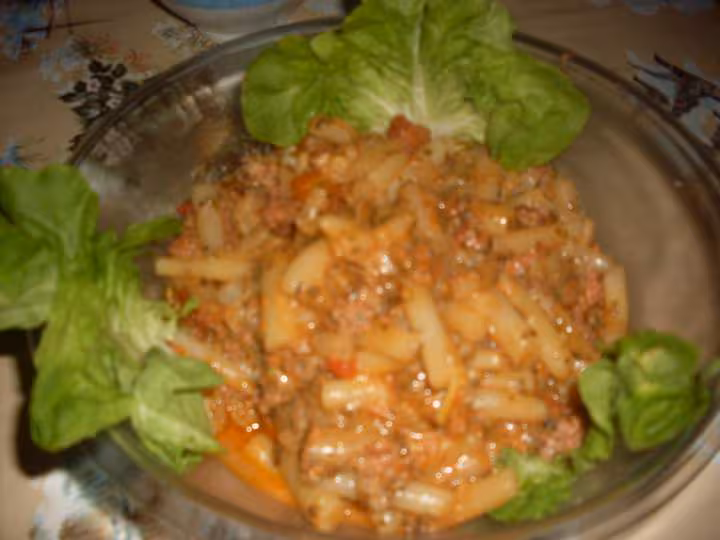 Viandes haches en sauce salsifis