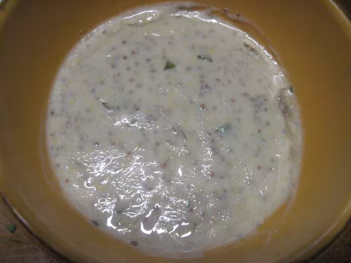 Vinaigrette au yaourt et basilic