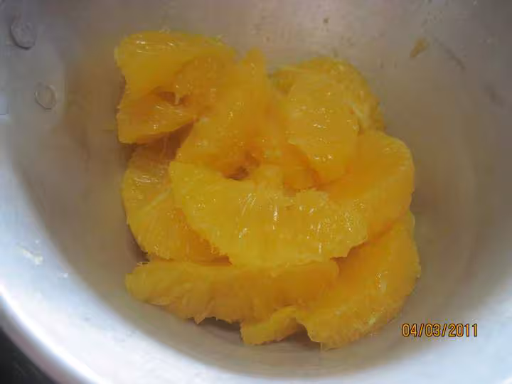 Yaourts aux agrumes d oranges