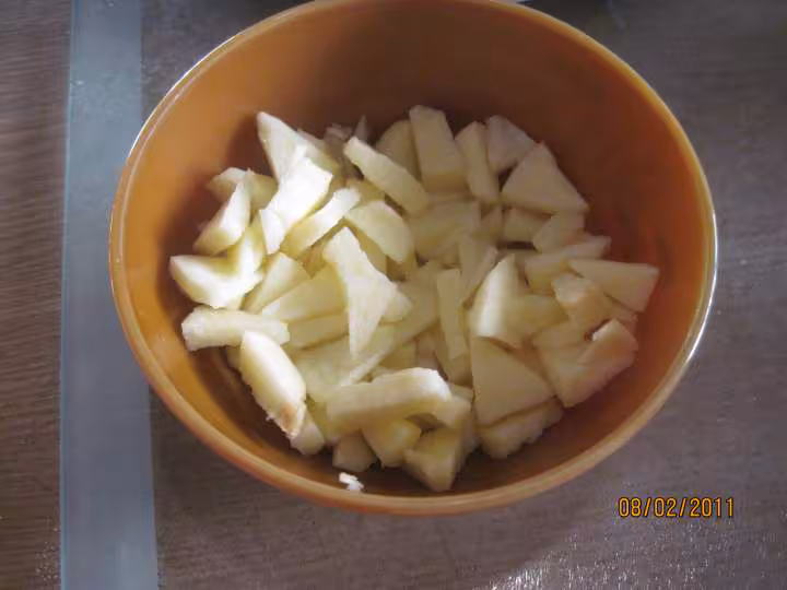 Yaourts aux des de pommes