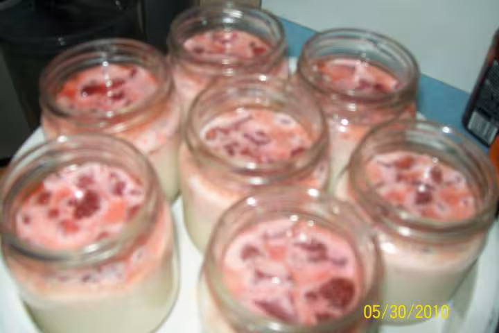 Yaourts aux fraises