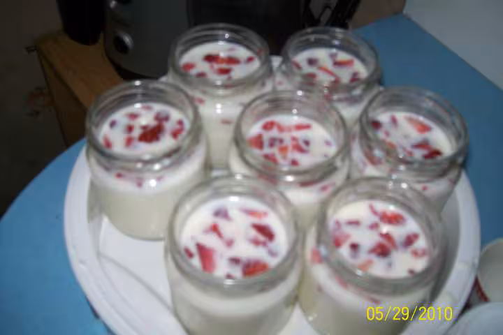 Yaourts aux fraises