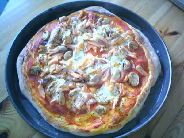 Pizza en map