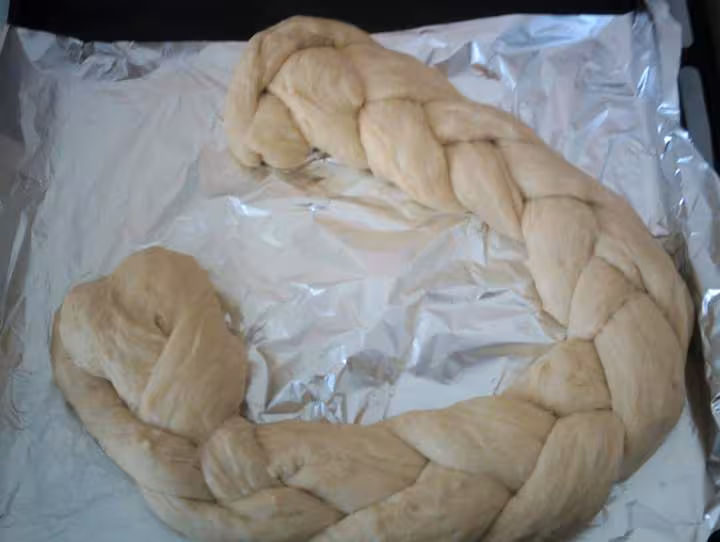 Brioche tressee faite avec ma map