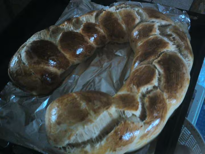 Ma brioche tressee faite a la map prete a manger