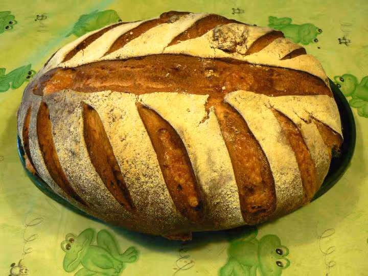 Pain au comte et vin blanc