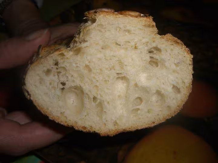La mie de mes baguettes au levain