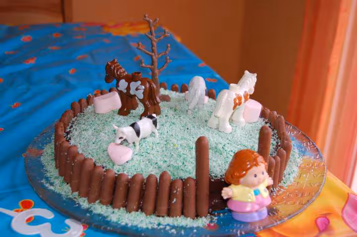 Gateau americain decore