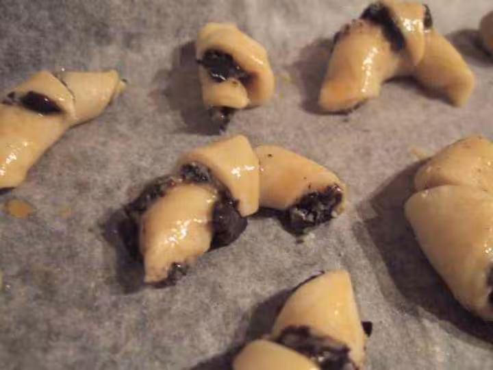 Micro croissants au beurre d olive