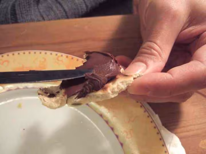 Pain suedois au levain liquide et nutella