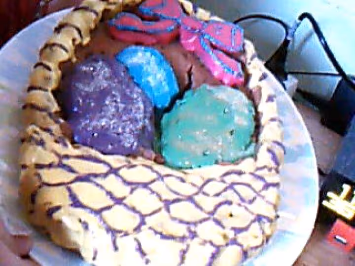 Essai gateau de paques