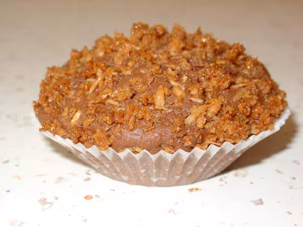 Muffin au chocolat rhum et confiture de coco