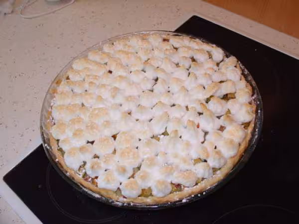 Tarte a la rhubarbe