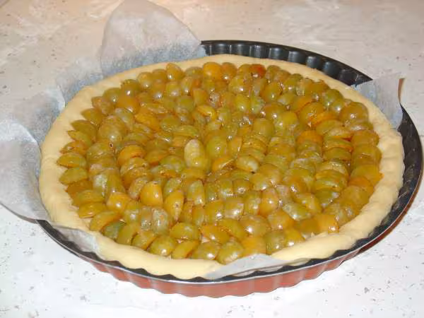 Tarte aux mirabelles
