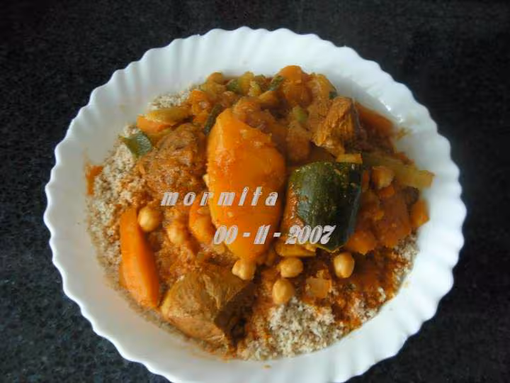Mon assiette de couscous d orge