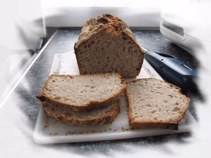 Pain a la pate fermentee