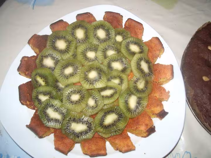 Gateau citrouille decor kiwi