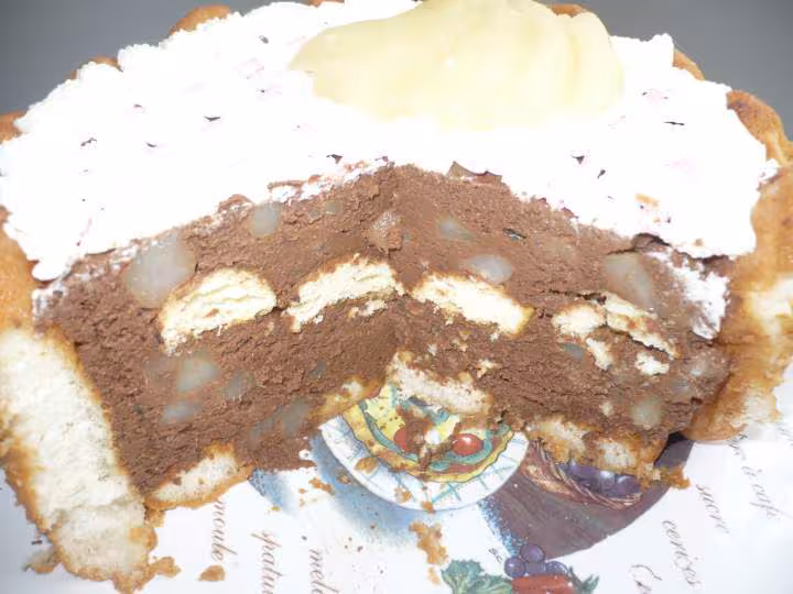 Charlotte chocolat poires