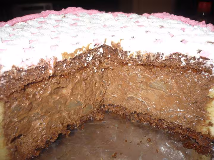 Charlotte chocolat poires interieur