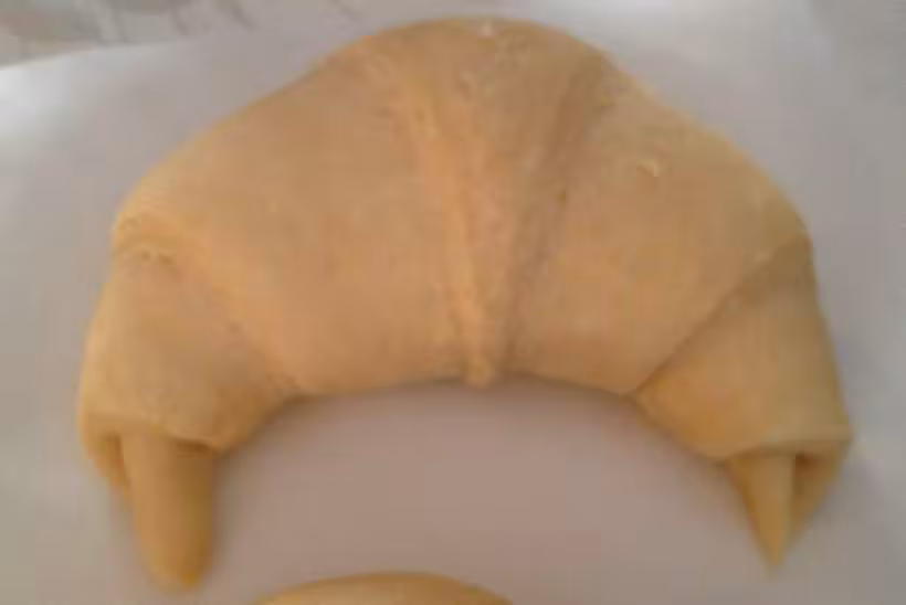Croissant maison apres levee