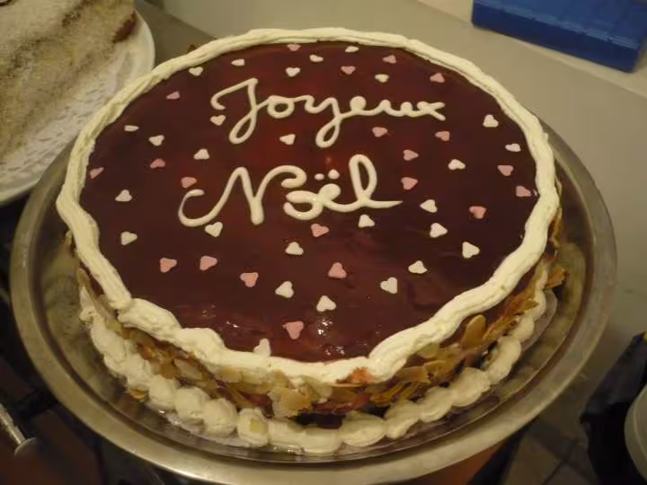 Entremet fraises poires