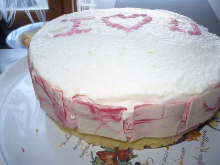 Entremet fraises poires