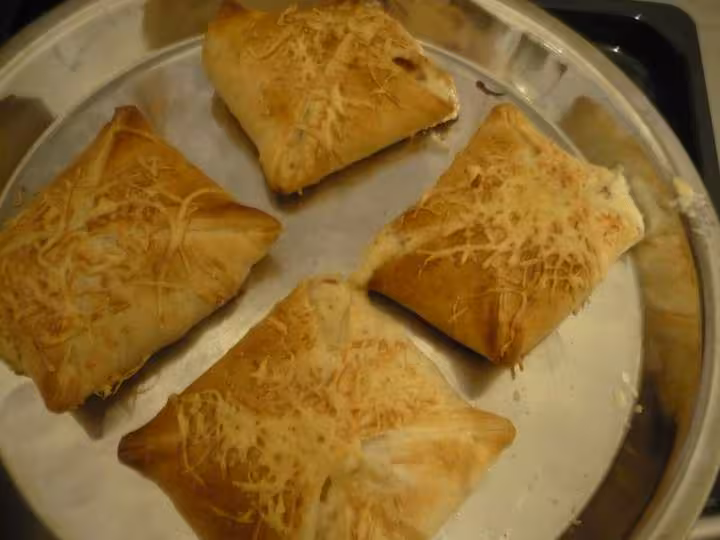 Feuilletes jambon fromage cuit