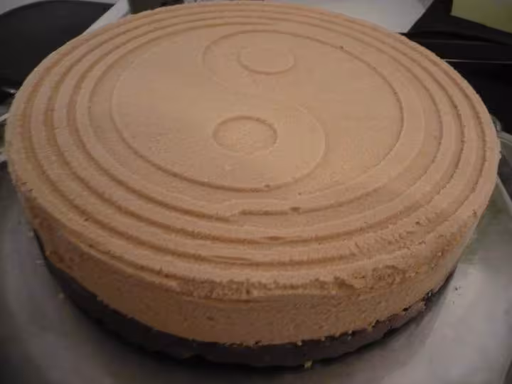 Gateau mousse carambars fondant choco croustillant