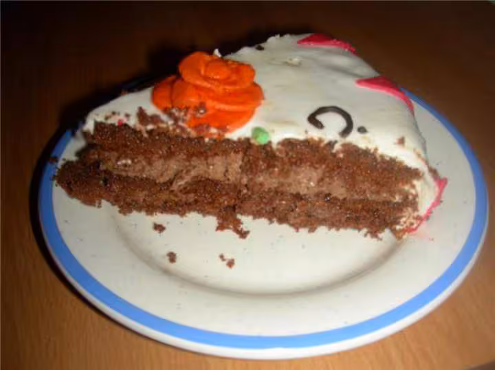 Gateau pate chamallow en coupe