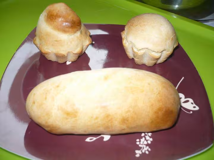 Petits pains et brioches fourres nutella