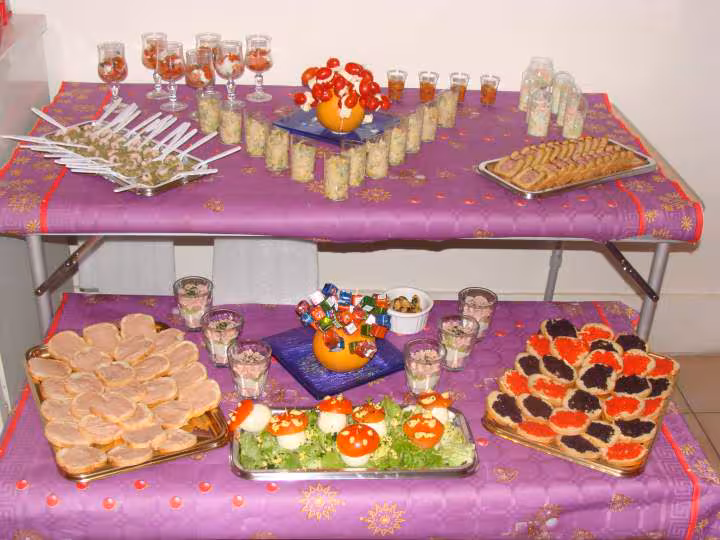 Table pour apero de noel 2008