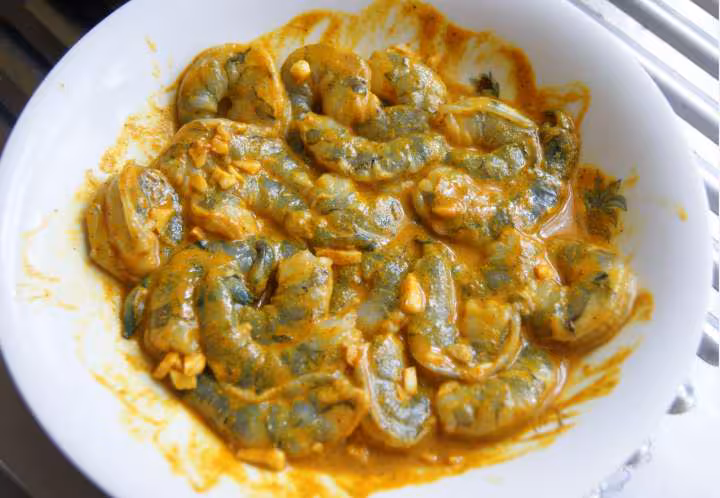 Crevettes marinees