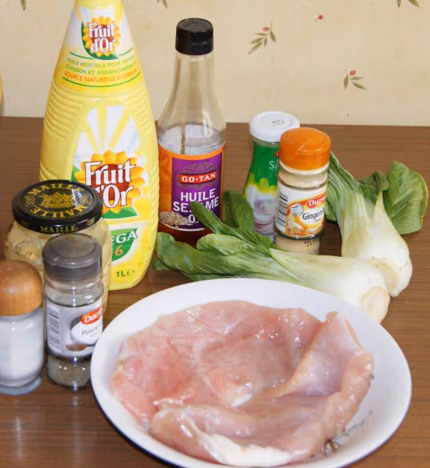 Escalopes et pack choy1