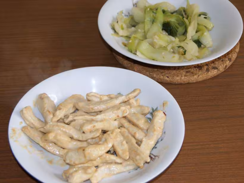 Escalopes et pack choy2