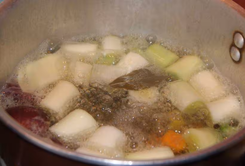 Poitrine de veau facon pot au feu3