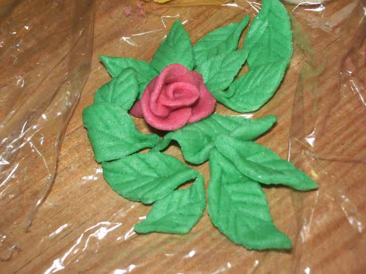Essai en pate a sucre au fondant