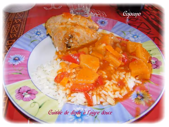 Cuisse de dinde a l aigre douce