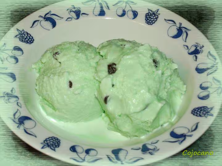 Glace menthe pepite de chocolat