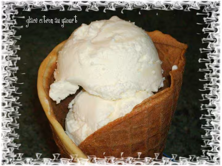 Glace yaourt au citron