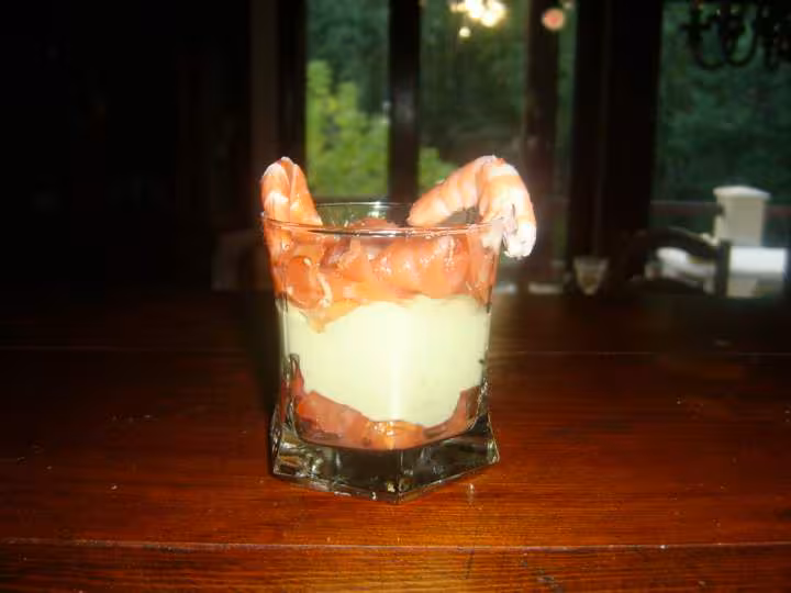 Mousse d avocat et douceurs de la mer