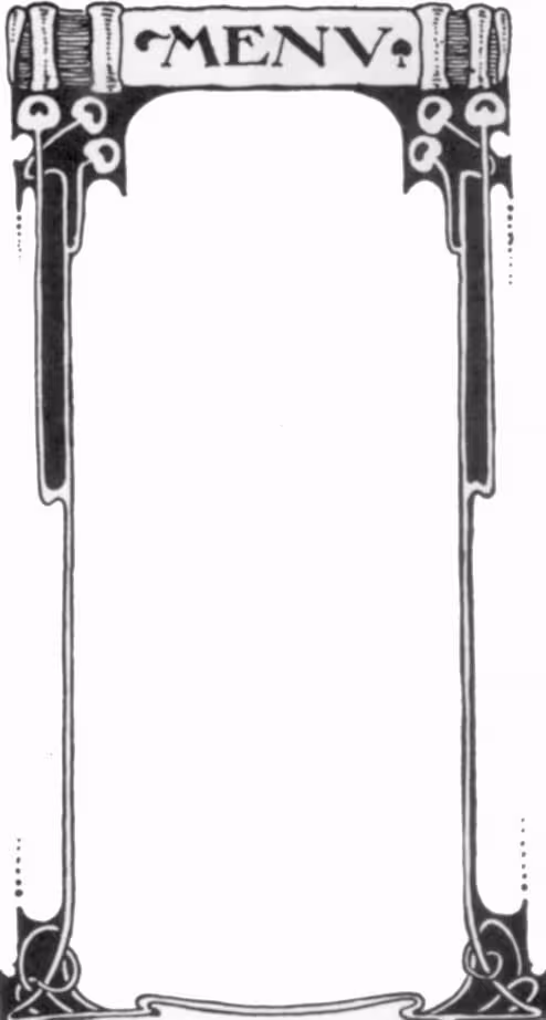 Fond menu art deco