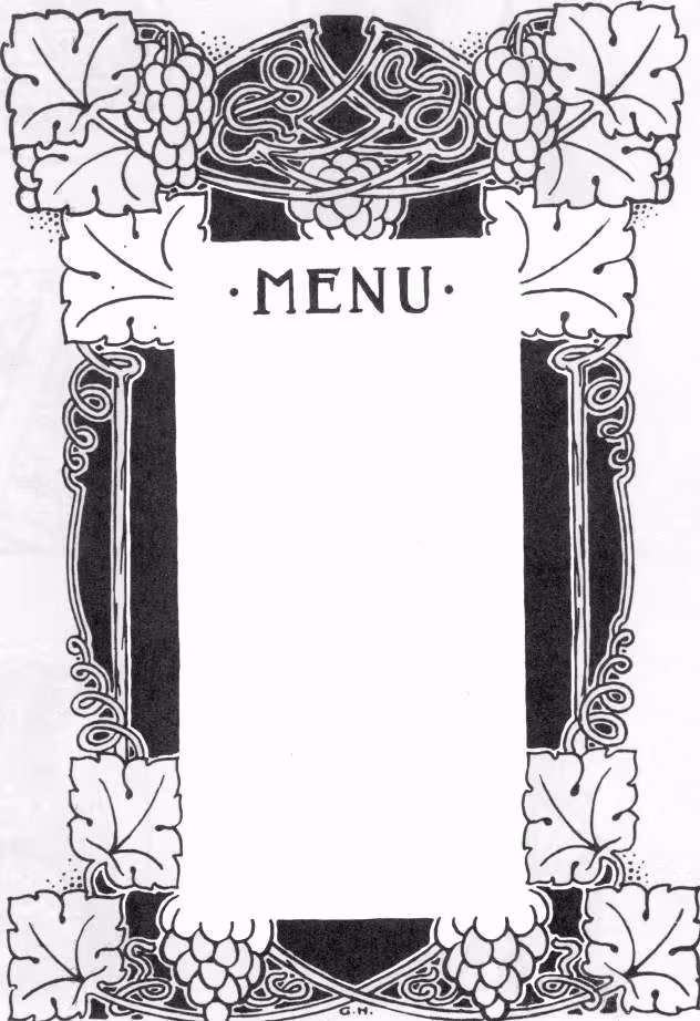 Fond menu art deco