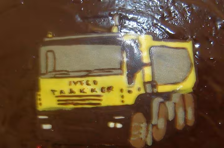 Dessin du camion en gros plan