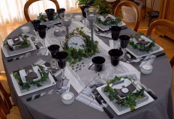 Deco de table sur le temps